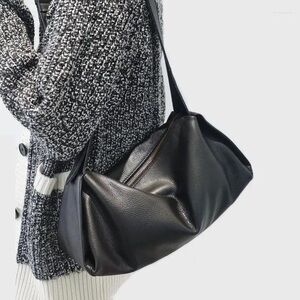 Kayla + Ava NWT Black Minimalist Vegan Leather Shoulder Bag